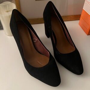 H&M Heels Black Suede Size 6 Great condition